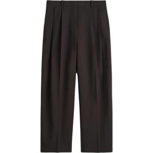 COS Женские повседневные брюки темно-коричневого цвета