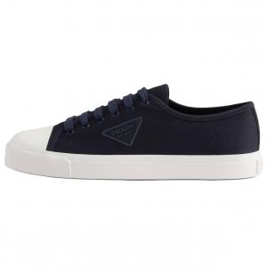 Prada Низкие парусиновые кеды мужские, морской синий