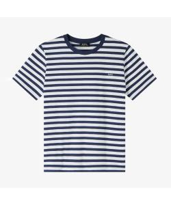 Стандартная футболка APC с вышитыми полосками