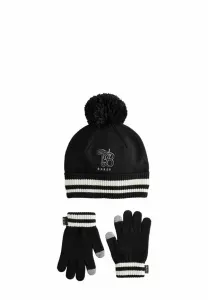 Перчатки с помпонами и логотипом varsity Baker By Ted Baker, Black