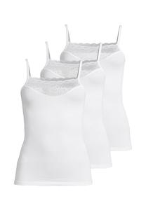 Спагетти топ 3-х слойный модал -Con-Ta-, белый