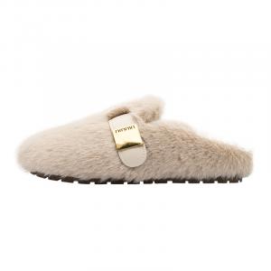 Fire flying fish Женские противоскользящие устойчивые к истиранию тапочки с закрытым носком бежево-хаки, цвет Khaki