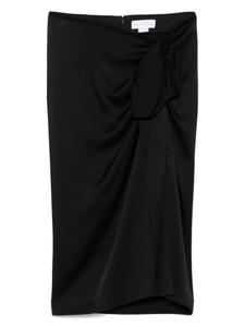 Юбка миди со сборками Stella McCartney, черный