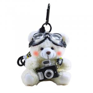 Камера медведь рюкзак брелок плюшевая кукла подвеска высота 11см Julebaby