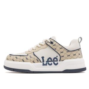 Высокие устойчивые к истиранию противоскользящие скейтерские кеды Unisex Lee, бежевый