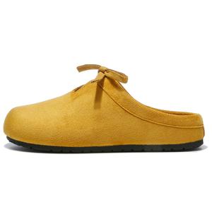 Женские противоскользящие тапочки с закрытым носком VICTORIA&VERA, желтый