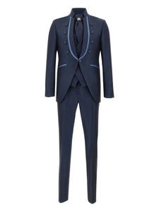 Однобортный костюм Карло Пиньятелли Carlo Pignatelli, синий