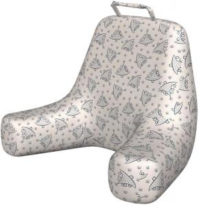 Наволочка для подушки для чтения Lunarable на Рождество, простой рождественский узор с изображением деревьев в стиле линейной графики, мягкая набивная наволочка, размер XL, цвет шампанского фиолетово-голубой., Champagne Violet Blue