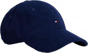 Мужские шляпы Tommy Hilfiger | Вельветовая бейсболка с логотипом и регулируемым ремешком, Preppy Navy