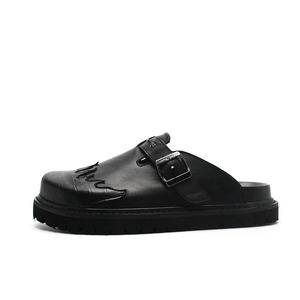 CHAOSHU Сандалии с закрытым носком, мужские, черные