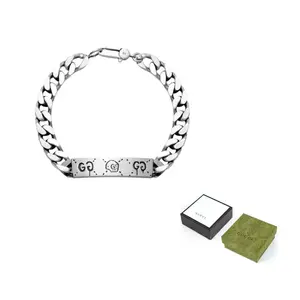 GUCCI Серебряный браслет унисекс