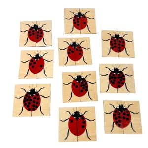 Математические божьи коровки, деревянная головоломка для обучения счету, изучения чисел Inna marka