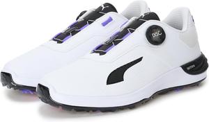 Мужские гольф-туфли Puma без шипов, белый/черный