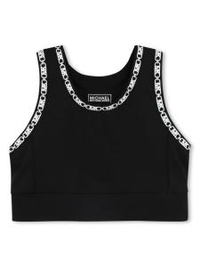 Michael Kors Kids топ с логотипом, черный