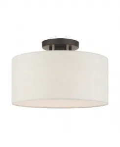 Полупотолочный светильник Meadow 1 Livex, бронза