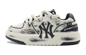 MLB Кроссовки Chunky Liner Black Mist Transformation, износостойкие, увеличивающие рост, низкие, для скейтбординга, унисекс, черные, белые