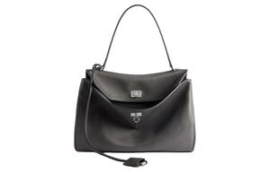 Гладкая кожаная сумка через плечо среднего размера женская серая Balenciaga