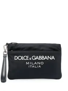 Клатч с логотипом DOLCE & GABBANA, синий