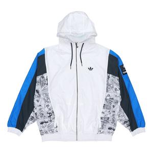 Куртка adidas originals x Disney Crossover Manga Wb Pattern Sports Hooded Jacket White, белый