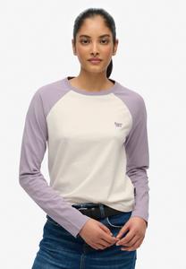 Топ Superdry & Co ESSENTIAL LOGO LONG SLEEVE , Off White Brassica Lilac/Purple