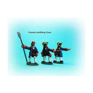 Французский артиллерийский расчет, French & Indian War 1754-1763 (28mm)
