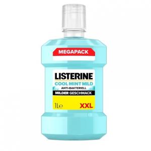 Мягкий антибактериальный ополаскиватель для полости рта Cool Mint 1000 мл Listerine