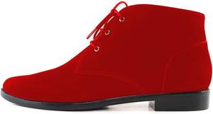 Женские модные ботильоны YDN с низким каблуком, заостренным носком и шнуровкой, чукка, на осень-зиму, повседневные и классические, размеры 4-15 US, Red
