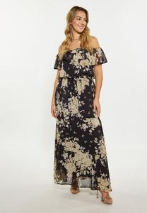 Платье макси faina, черный