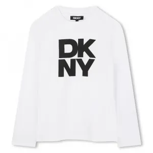 Футболка с длинным рукавом DKNY D62457, белый