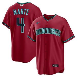 Мужская реплика джерси ketel marte red arizona diamondbacks alternate 2 Nike