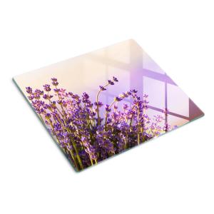 Стеклянная тарелка 60х52 см, лавандового цвета TULUP, фиолетовый