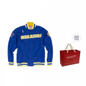 Мужская аутентичная куртка Mitchell & Ness x NBA Mitchell Ness, синий (shopping bag included)