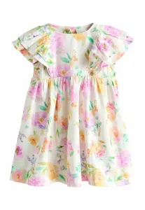 Платье повседневное, прямого кроя, с рукавами-оборочками. Next, Lilac Floral