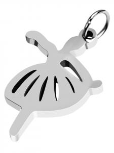 Adeliás Женский кулон из нержавеющей стали серебристого цвета