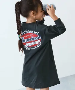 Платье с длинными рукавами, 100% хлопок, с принтом «Дьявольская лаборатория», размер 25SS Devirock, цвет 006-Back Logo 2-Sumikuro