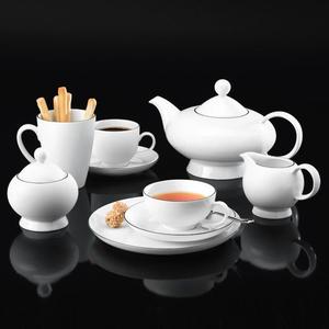 Lido Black Line блюдце для чая 13 см Seltmann Weiden, белый черный