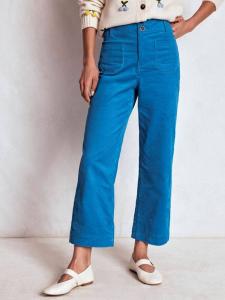 Примроуз укороченные брюки из вельвета Boden, Bright Blue