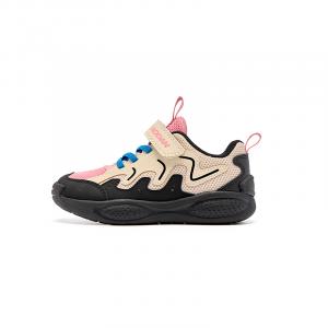 Дышащие, легкие, амортизирующие, низкие детские кроссовки для бега. Для детей от 3 до 7 лет. QIAODAN, хаки/серый