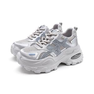 SAFIYA Серебряные женские кроссовки Low top Chunky, цвет Silver