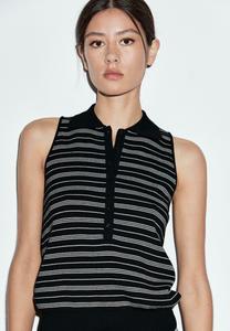 Поло Massimo Dutti STRIPED, Dark Blue