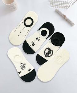 Девичьи носки из смесовой хлопковой ткани, комплект из 5 пар