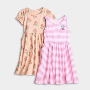 Детский комплект из платья и топа для девочки Jumping Beans, Lucy Floral Peach