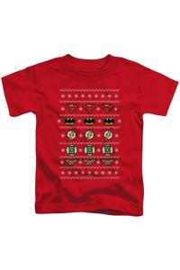 Футболка с коротким рукавом для детей "Щиты Лиги Справедливости Америки" рождественская Gildan, красный