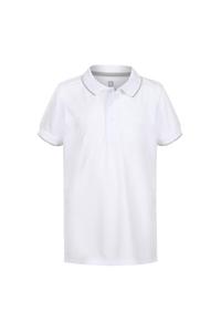 Рубашка поло Performance стрейч Island Green, белый