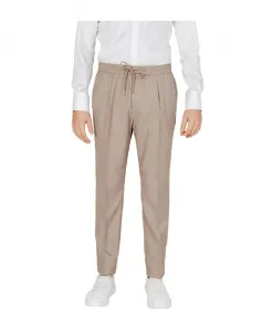Бежевые брюки современного кроя из эластичной ткани Antony Morato, бежевый
