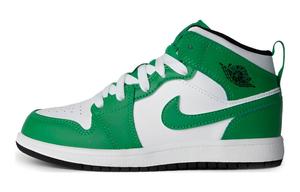 Детские кроссовки Air Jordan 1 Mid "Lucky Green"