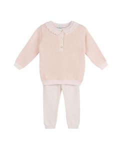 Комплект вязаных изделий с шевронами для девочек - Baby, Little Kid Feltman Brothers, розовый