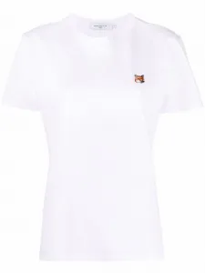 Футболка с аппликацией Maison Kitsuné, белый