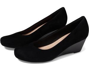 Туфли Clarks Flores Tulip, цвет Black Combi Suede