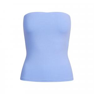 SS25 хлопковый джемперовый топ-бюстье без бретелей женский Skims, фиолетовый/пурпурный